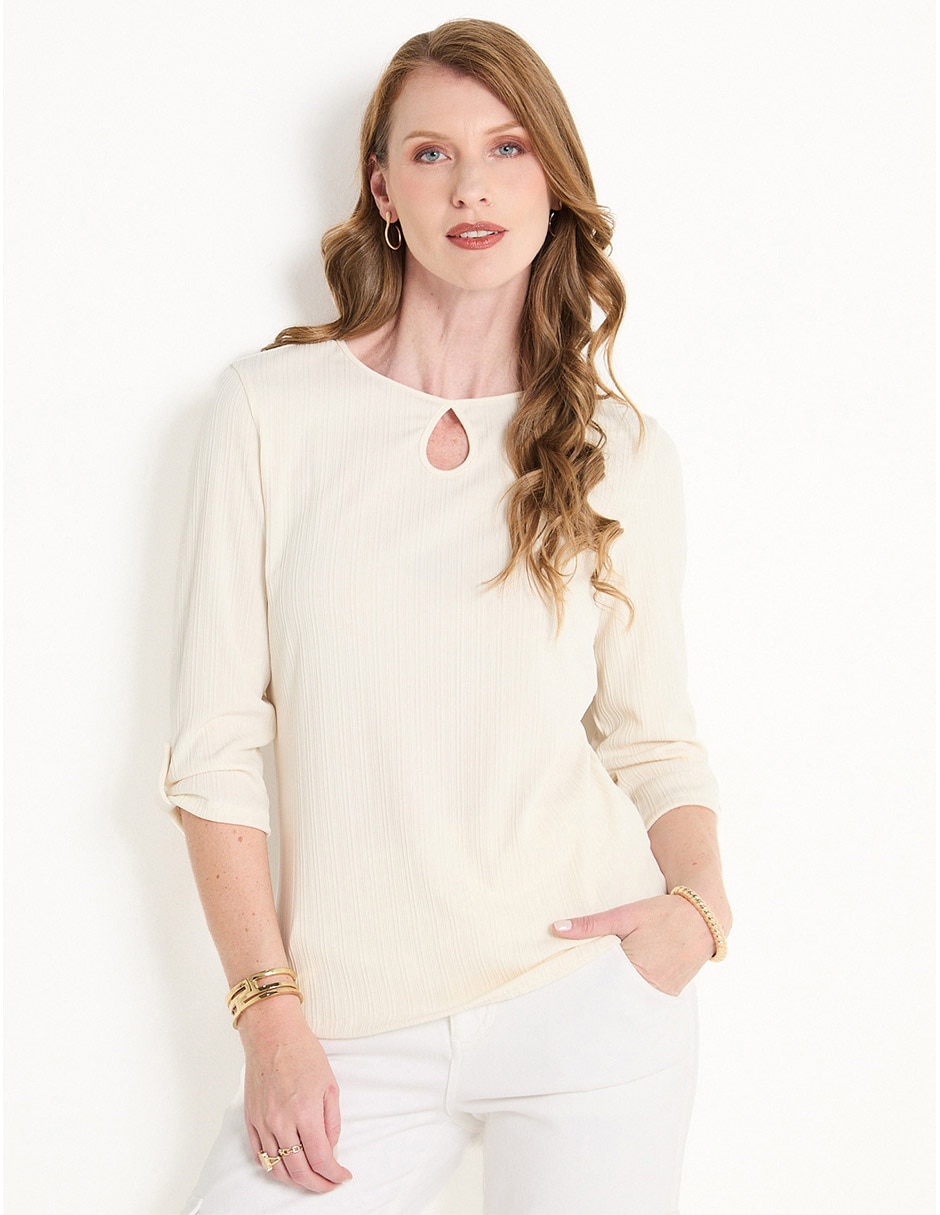 Blusa manga 3/4 para mujer 1