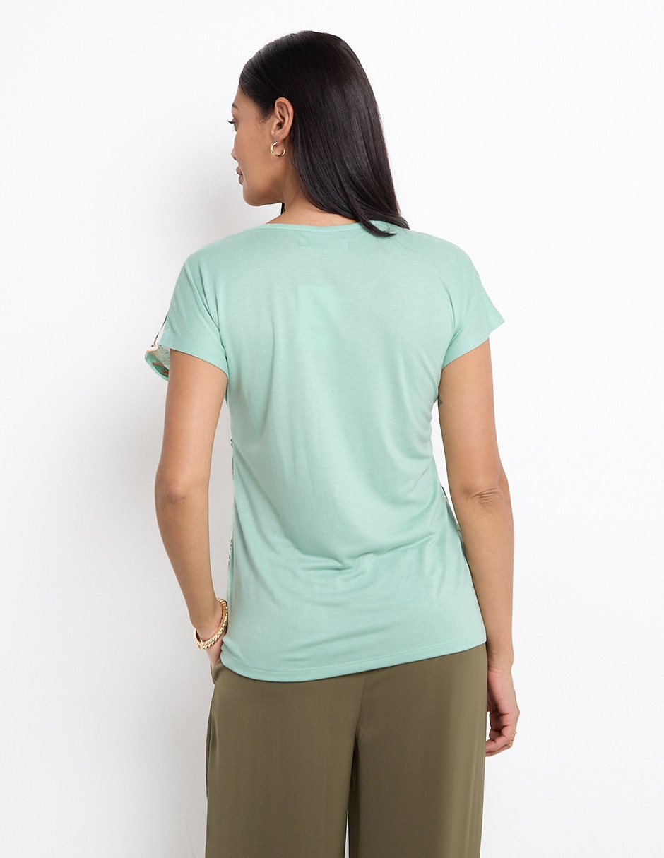 Blusa manga corta para mujer 2