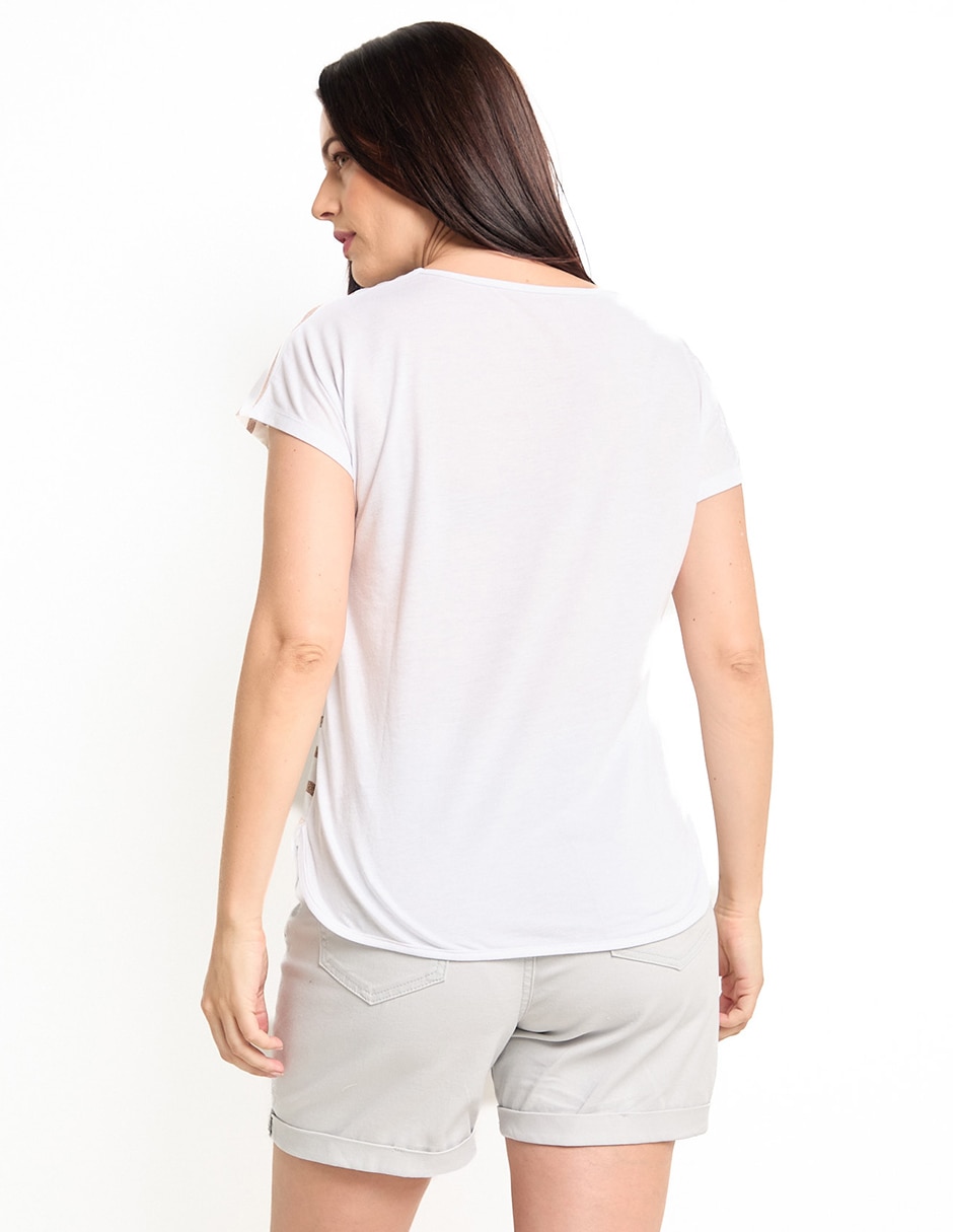 Blusa manga corta para mujer 2