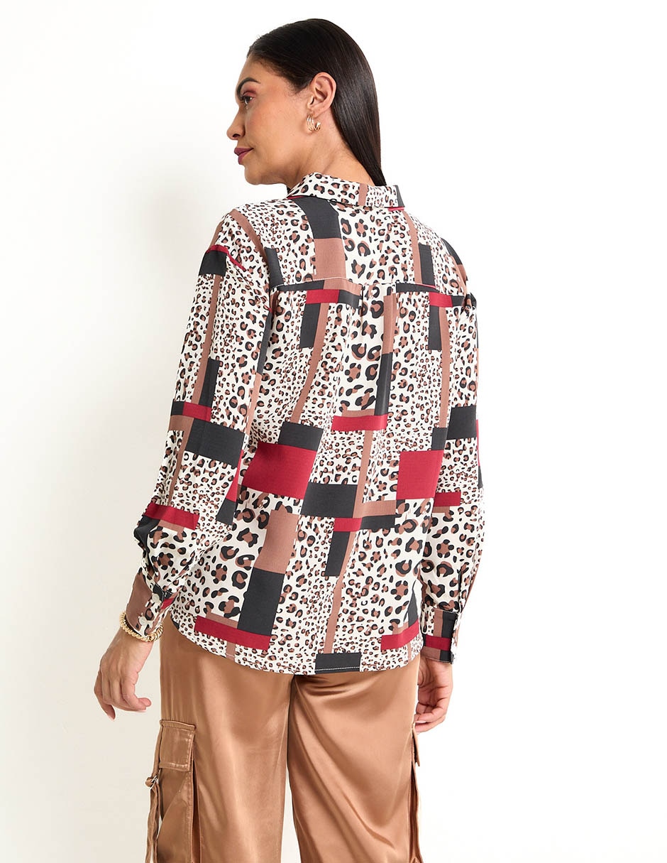 BLUSA LMM25226-04C LA MODE, CH, NEGRO