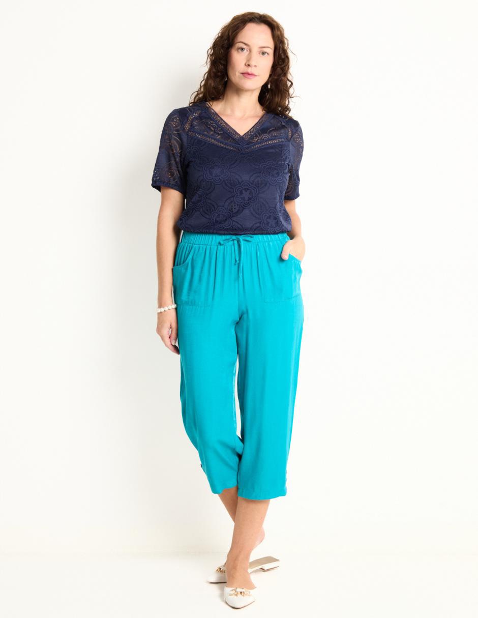 Pantalón capri straight para mujer 3