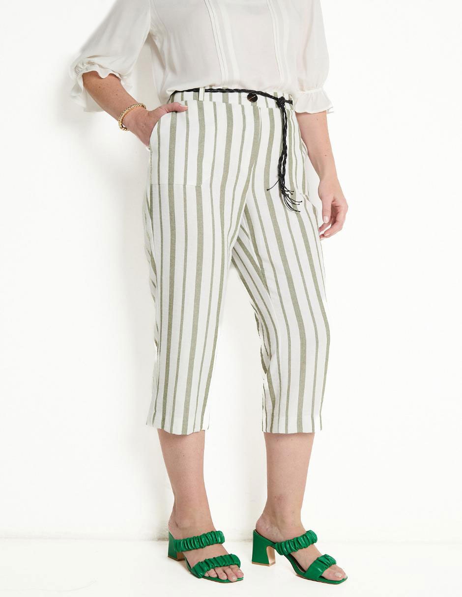 Pantalón capri slim para mujer 1