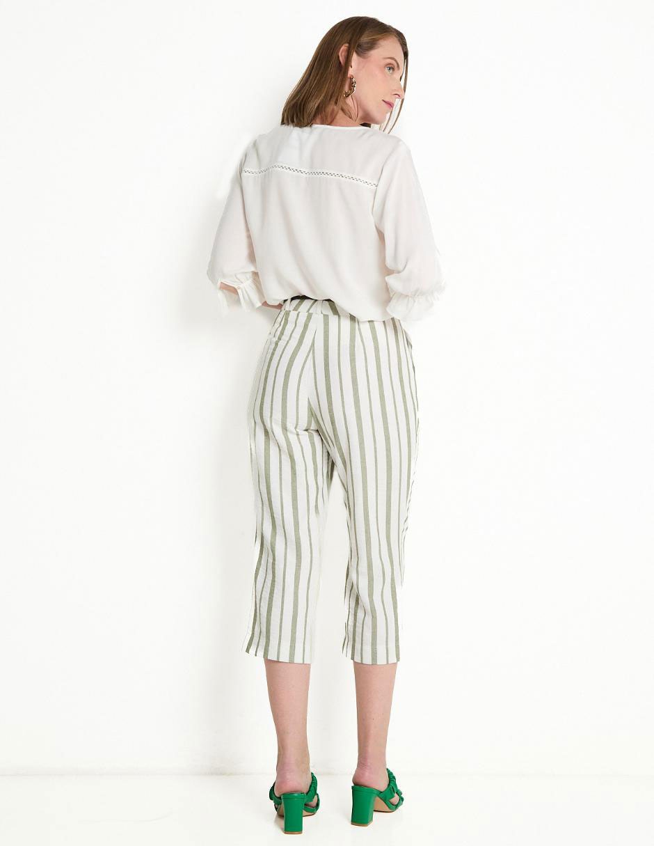 Pantalón capri slim para mujer 2