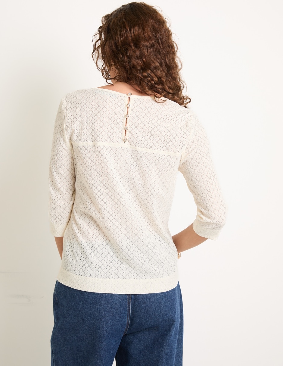 Blusa manga 3/4 para mujer 2