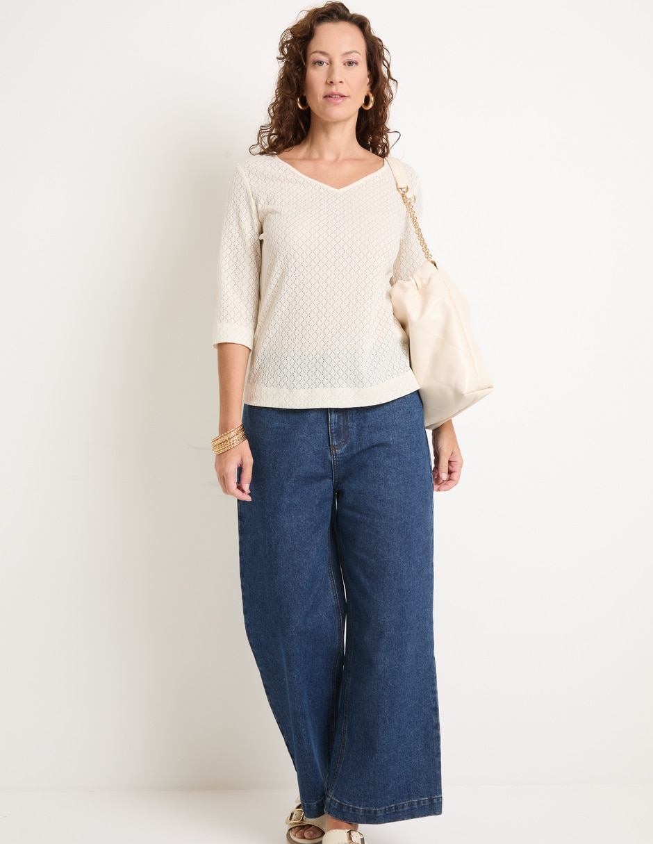 Blusa manga 3/4 para mujer 3