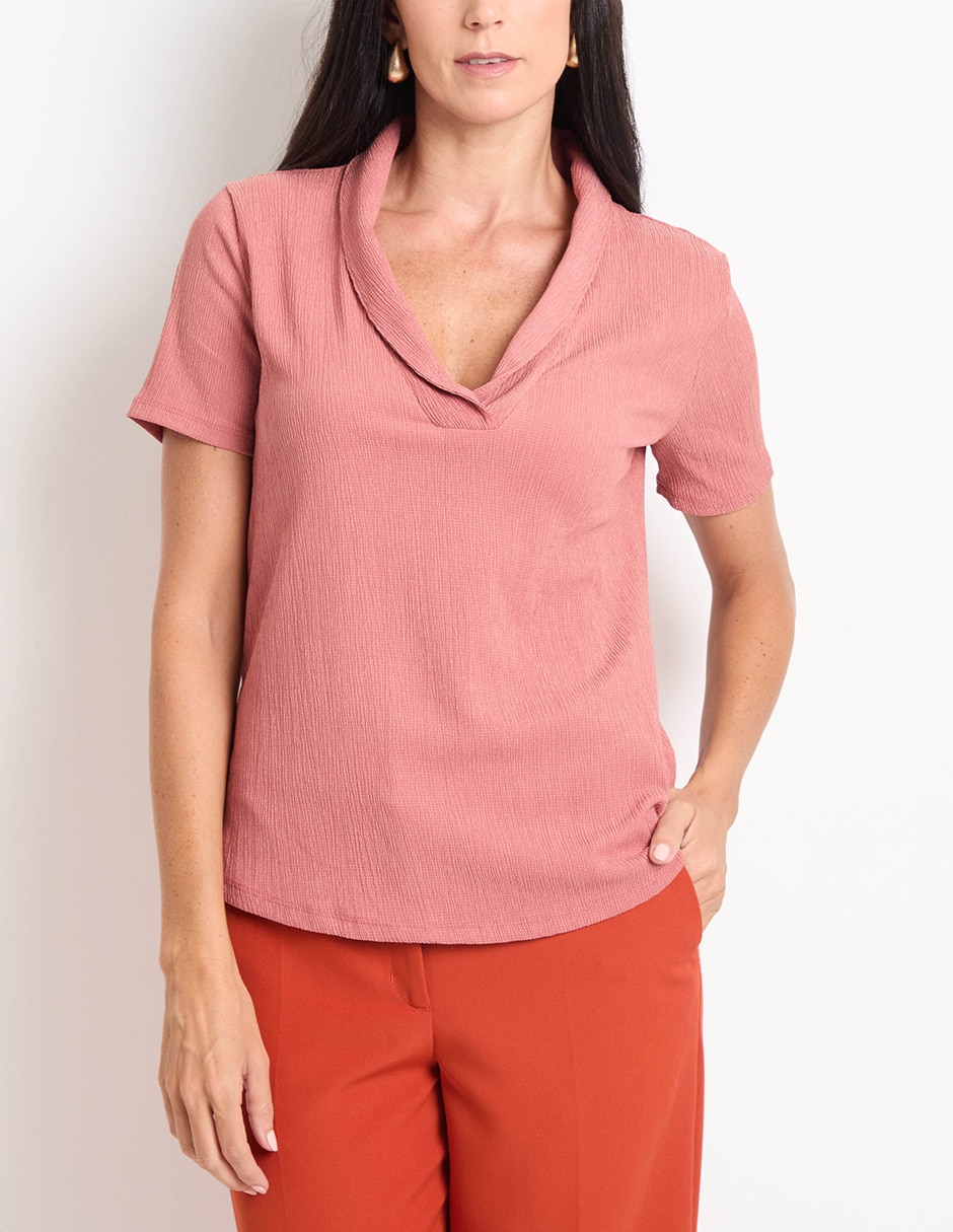 Blusa manga corta para mujer 5