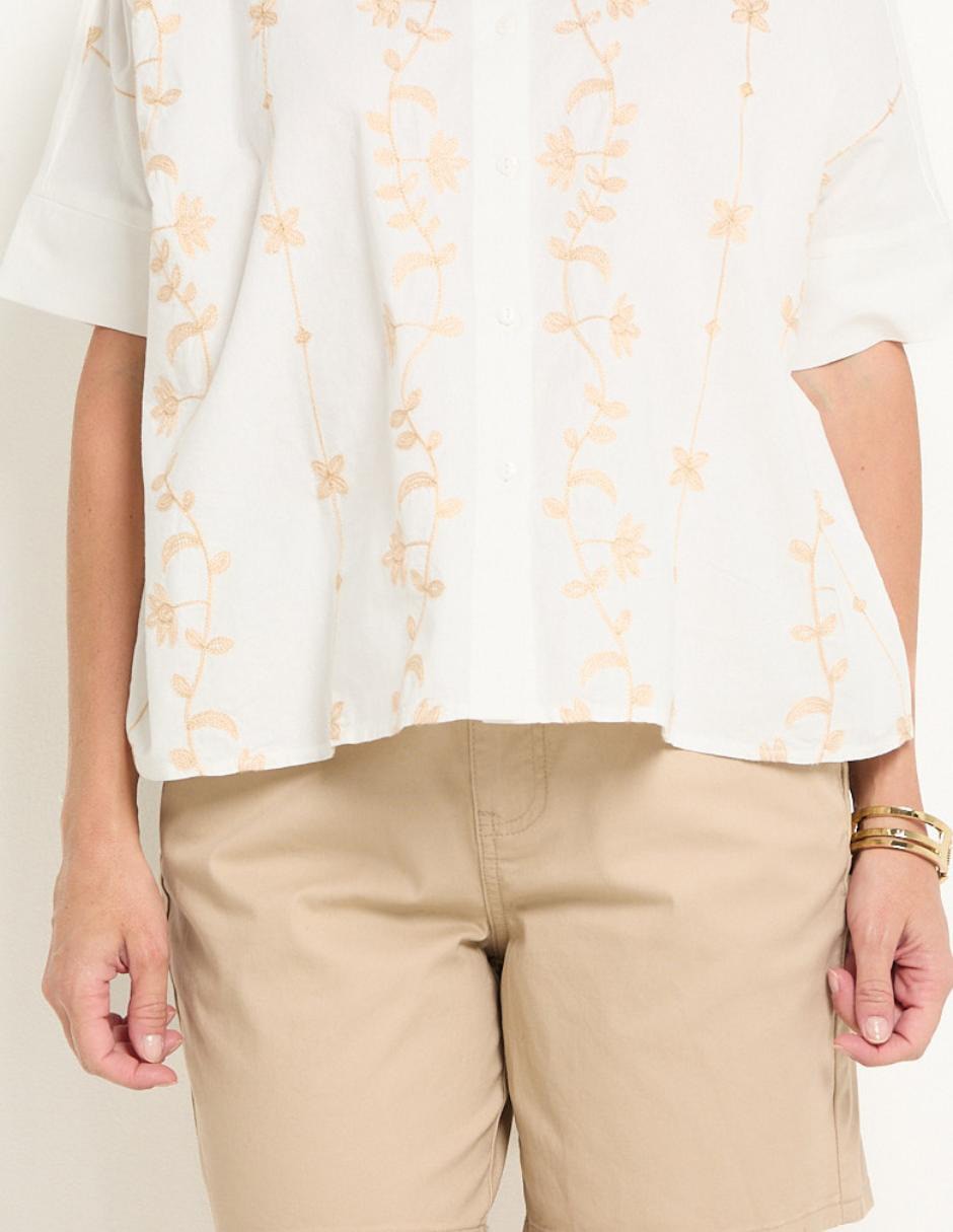 Blusa manga al codo para mujer 5