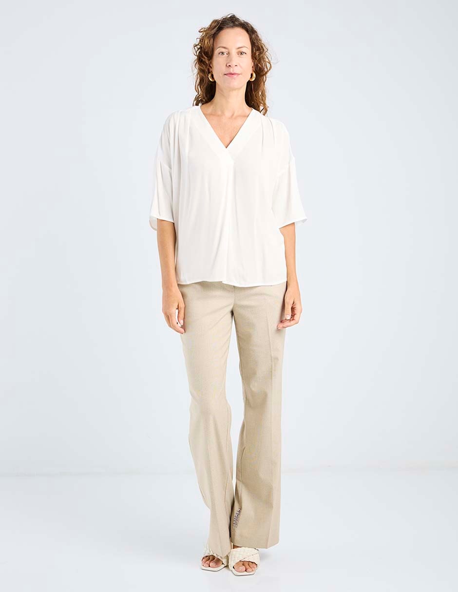 Blusa manga al codo para mujer 2