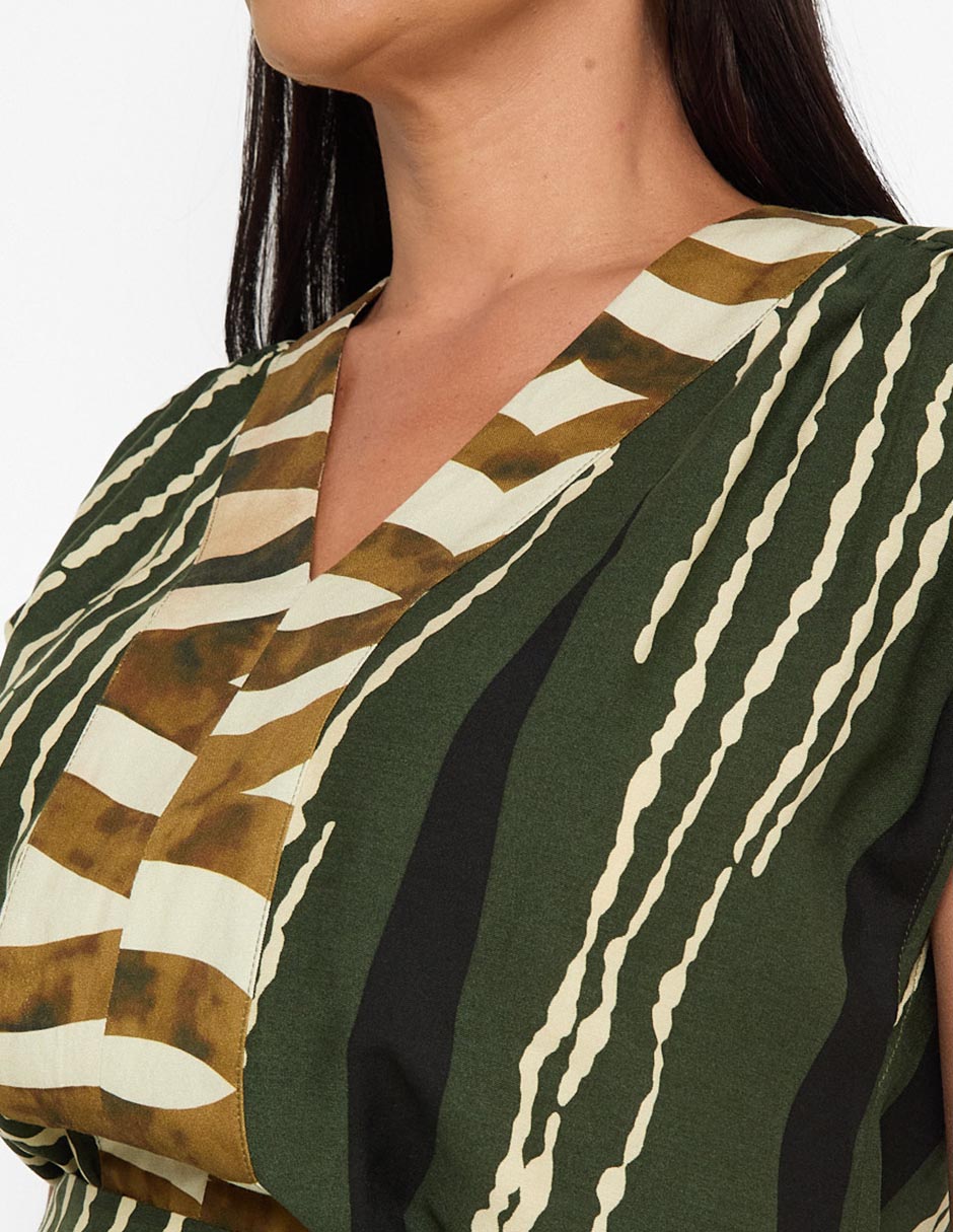 Blusa manga corta para mujer 4