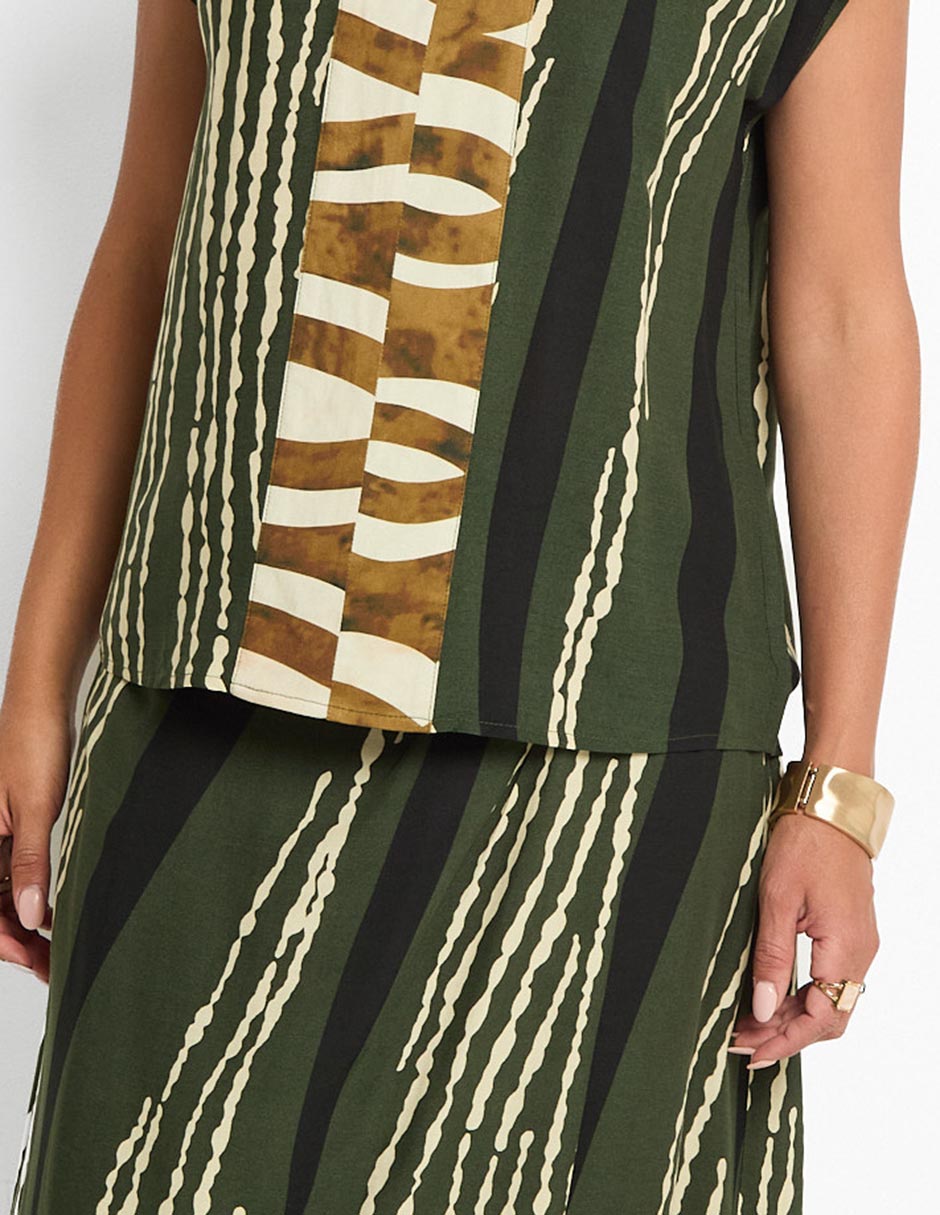 Blusa manga corta para mujer 5