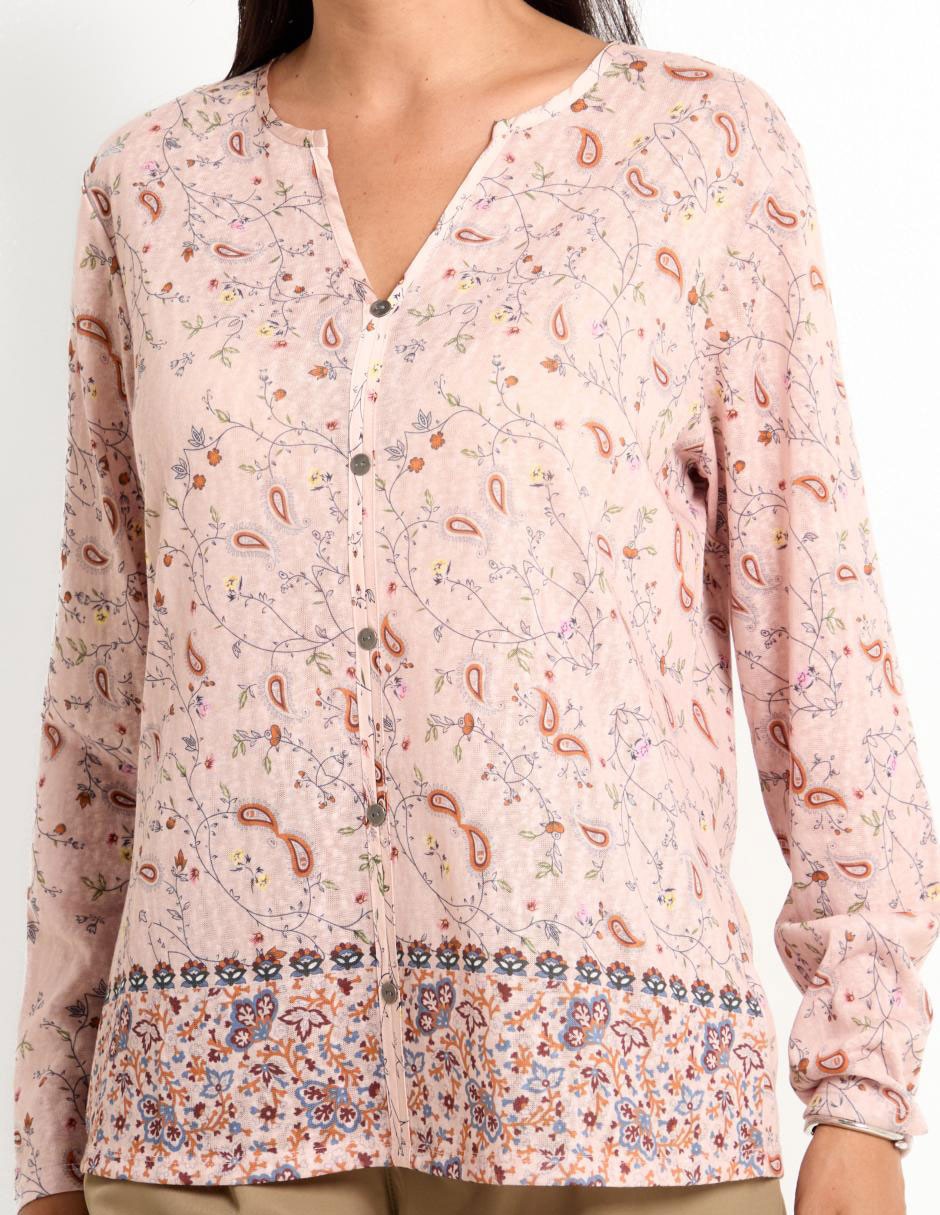 Blusa Morethanangels manga larga para mujer 5
