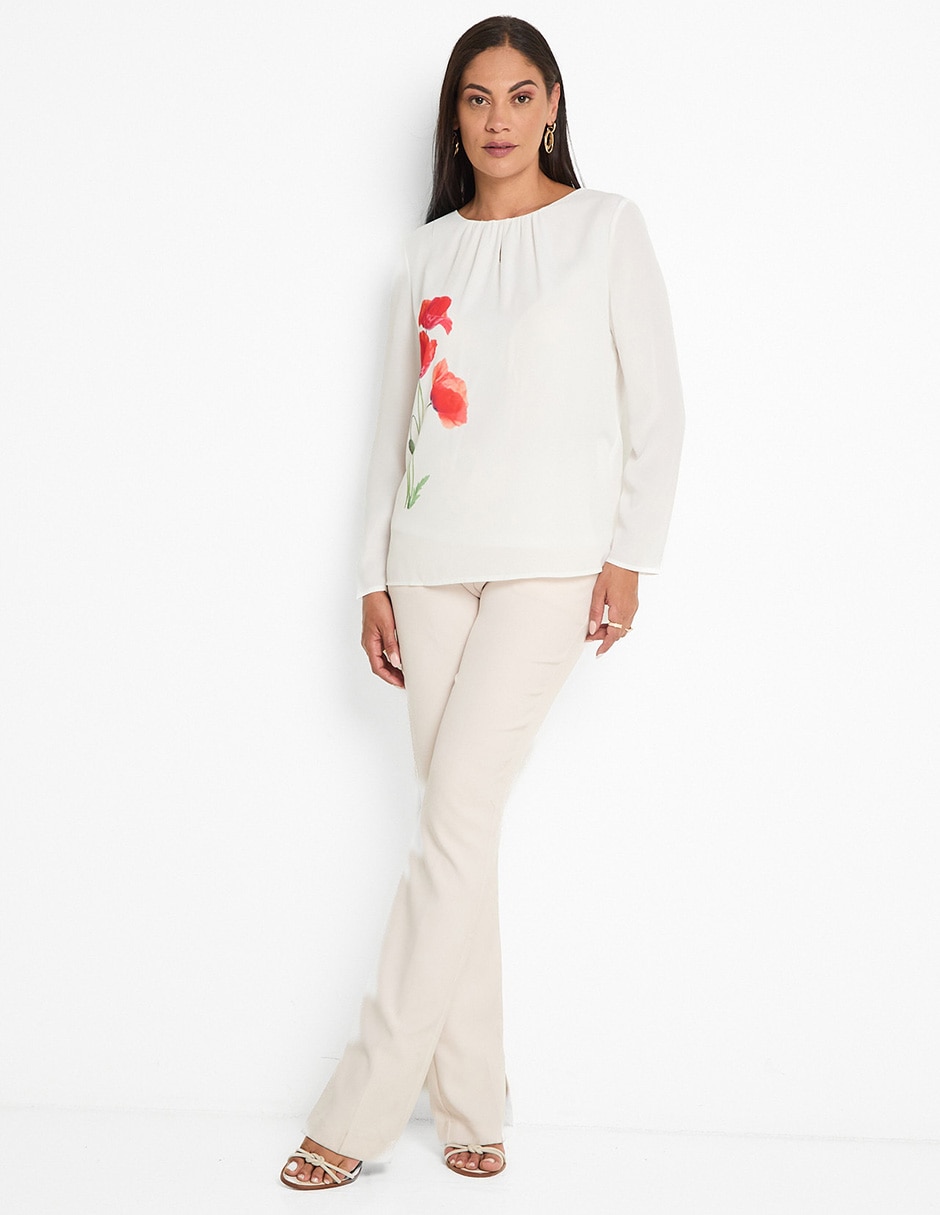 Blusa manga larga para mujer 3