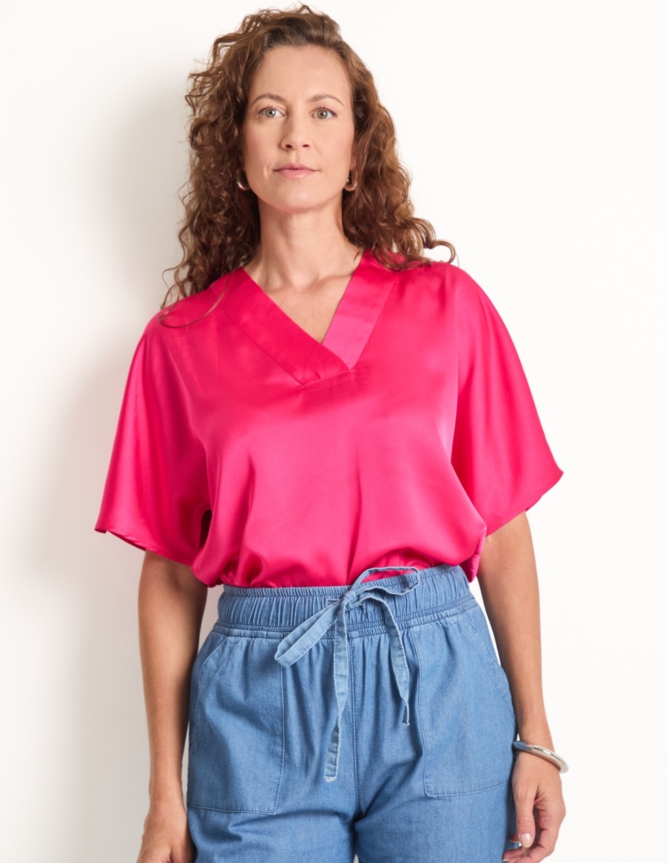 Blusa manga al codo para mujer Blusa manga al codo para mujer