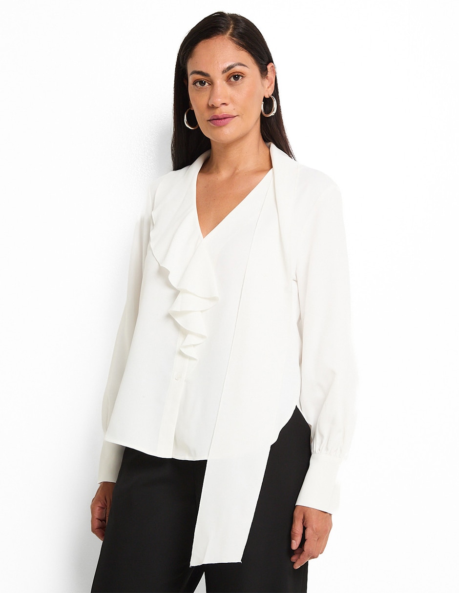 Blusa manga larga para mujer