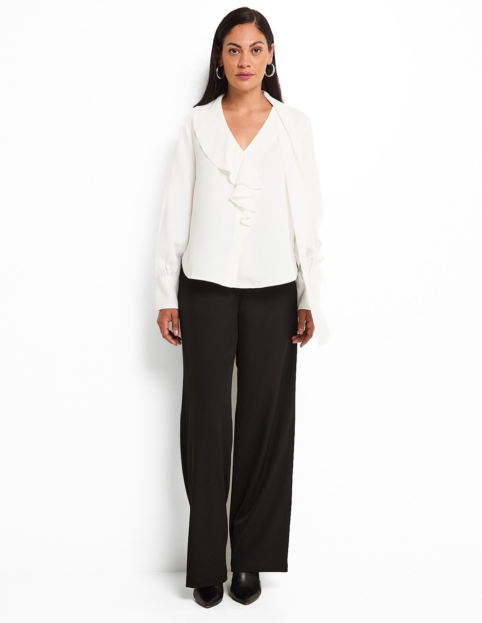 BLUSA LMM250031-09F LA MODE, CH, HUESO