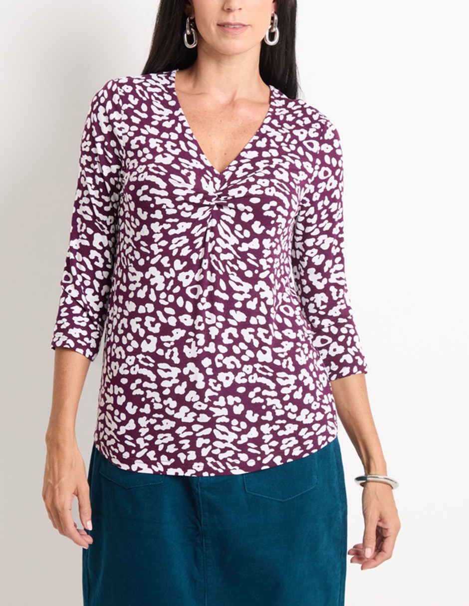 Blusa manga 3/4 para mujer 4