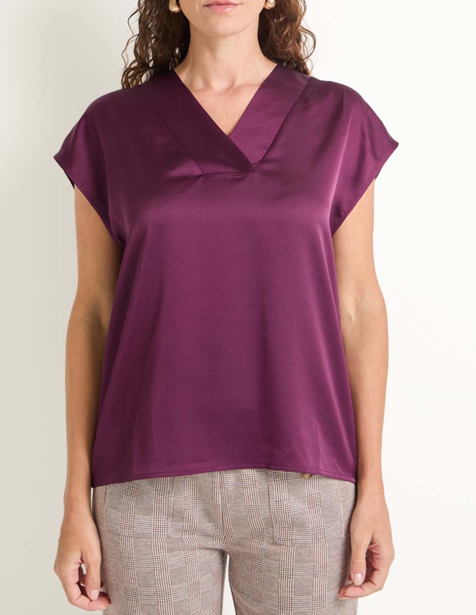 Blusa manga corta para mujer 5