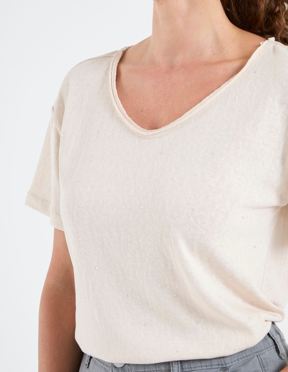 Blusa manga corta para mujer 4