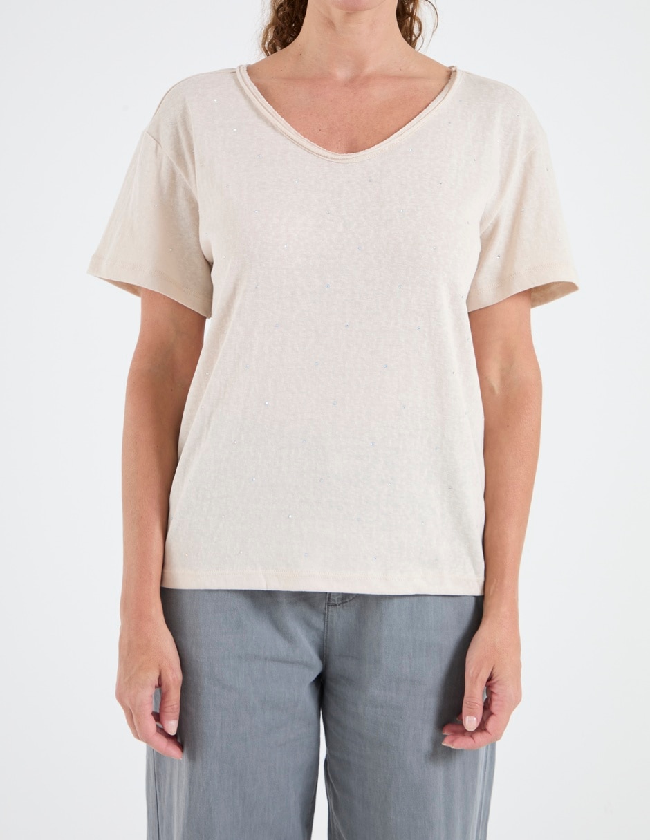 Blusa manga corta para mujer 5