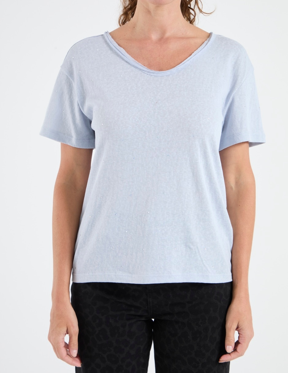 Blusa manga corta para mujer 5