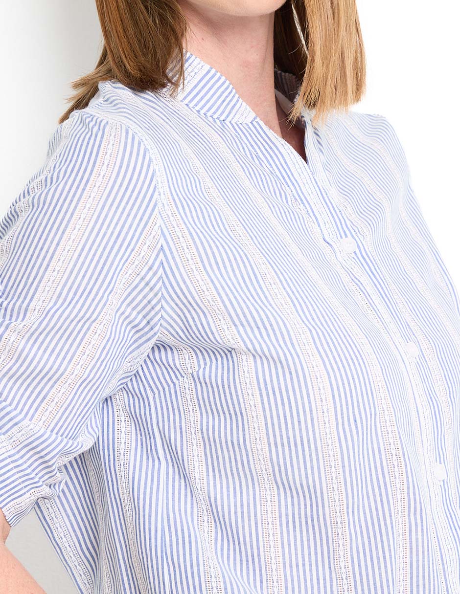 Blusa manga al codo para mujer 4