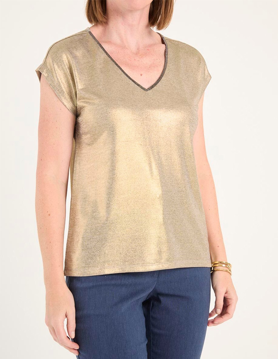 Blusa manga corta para mujer 5