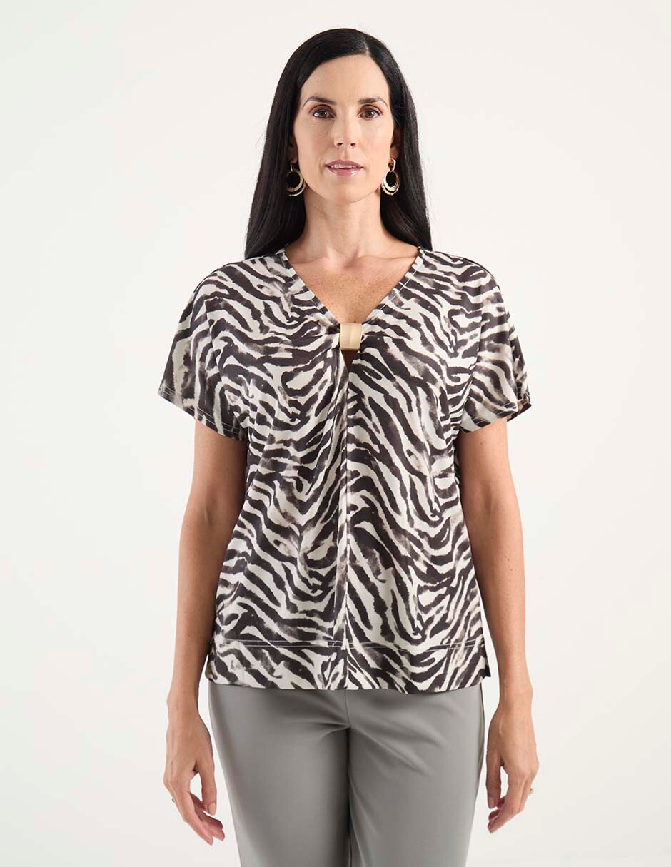 Blusa manga corta para mujer Blusa manga corta para mujer