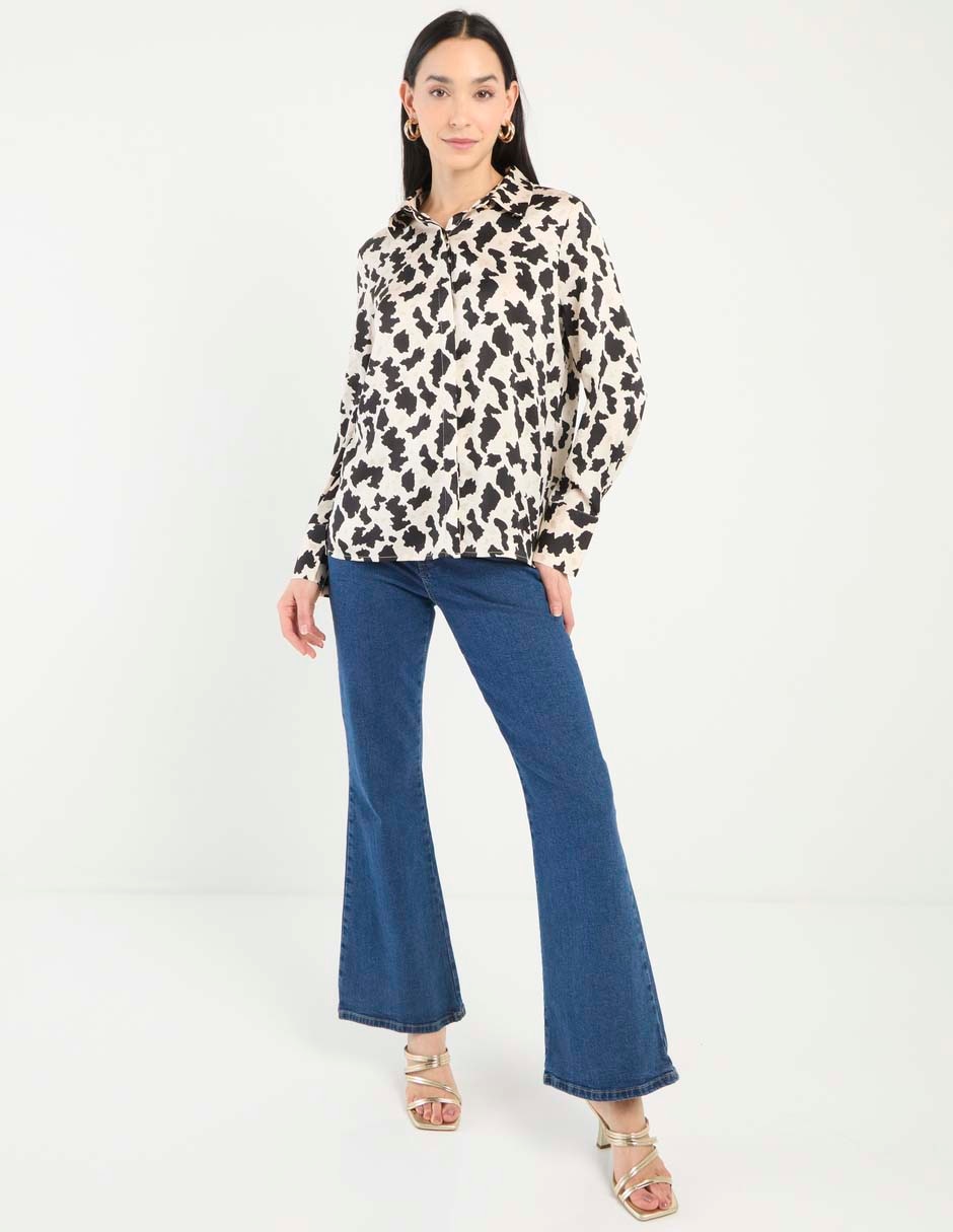 Blusa camisera manga larga para mujer 3