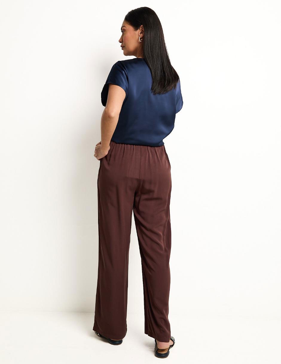 Pantalón relaxed wide leg para mujer 2
