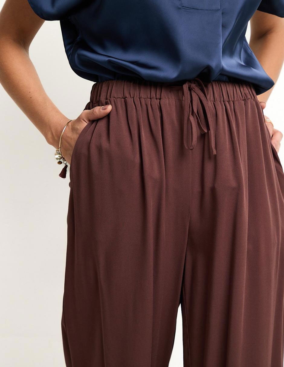 Pantalón relaxed wide leg para mujer 4