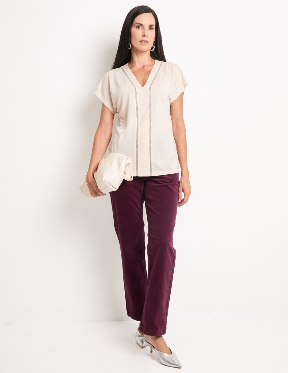Blusa manga corta para mujer 3