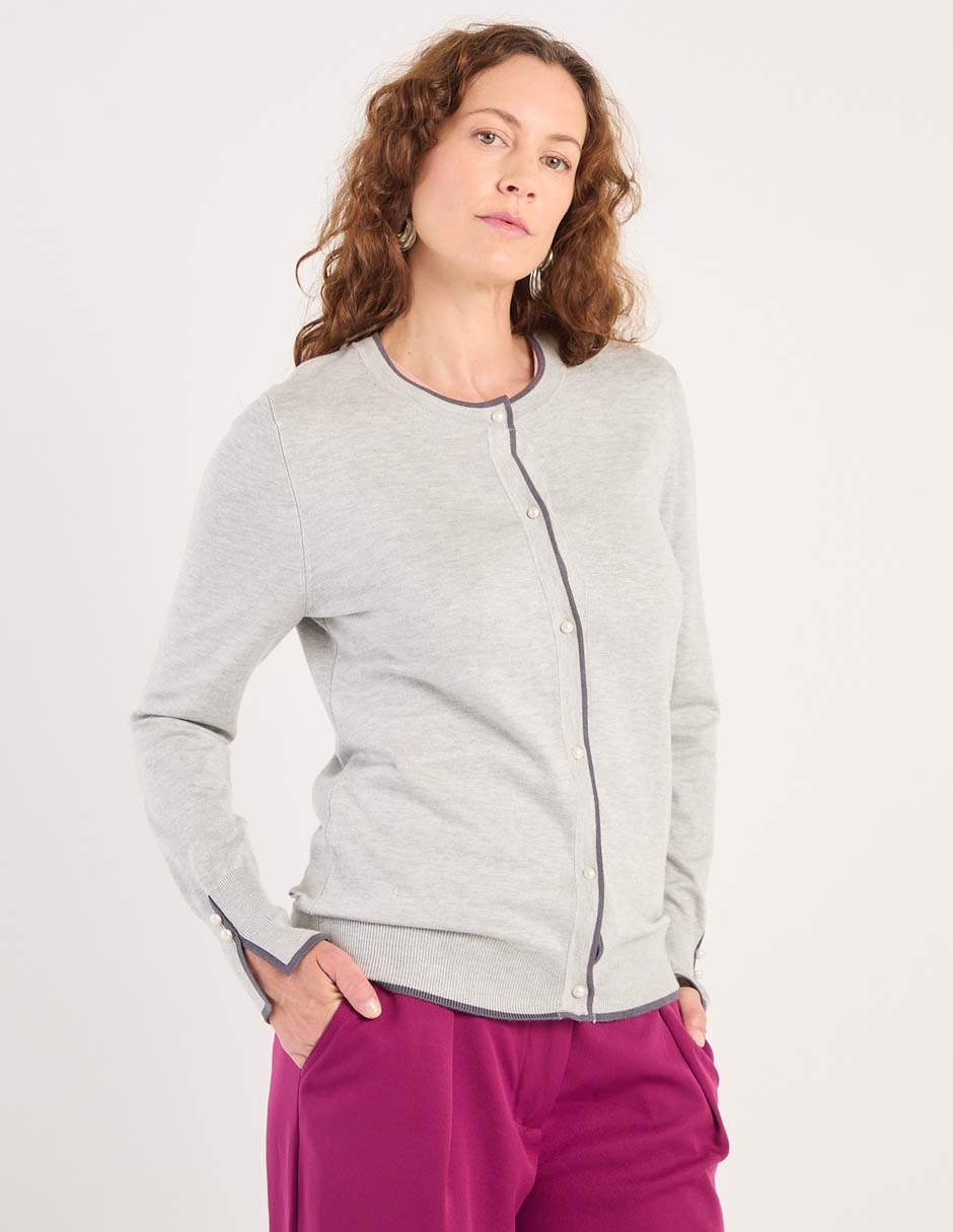 Suéter cuello redondo para mujer 1