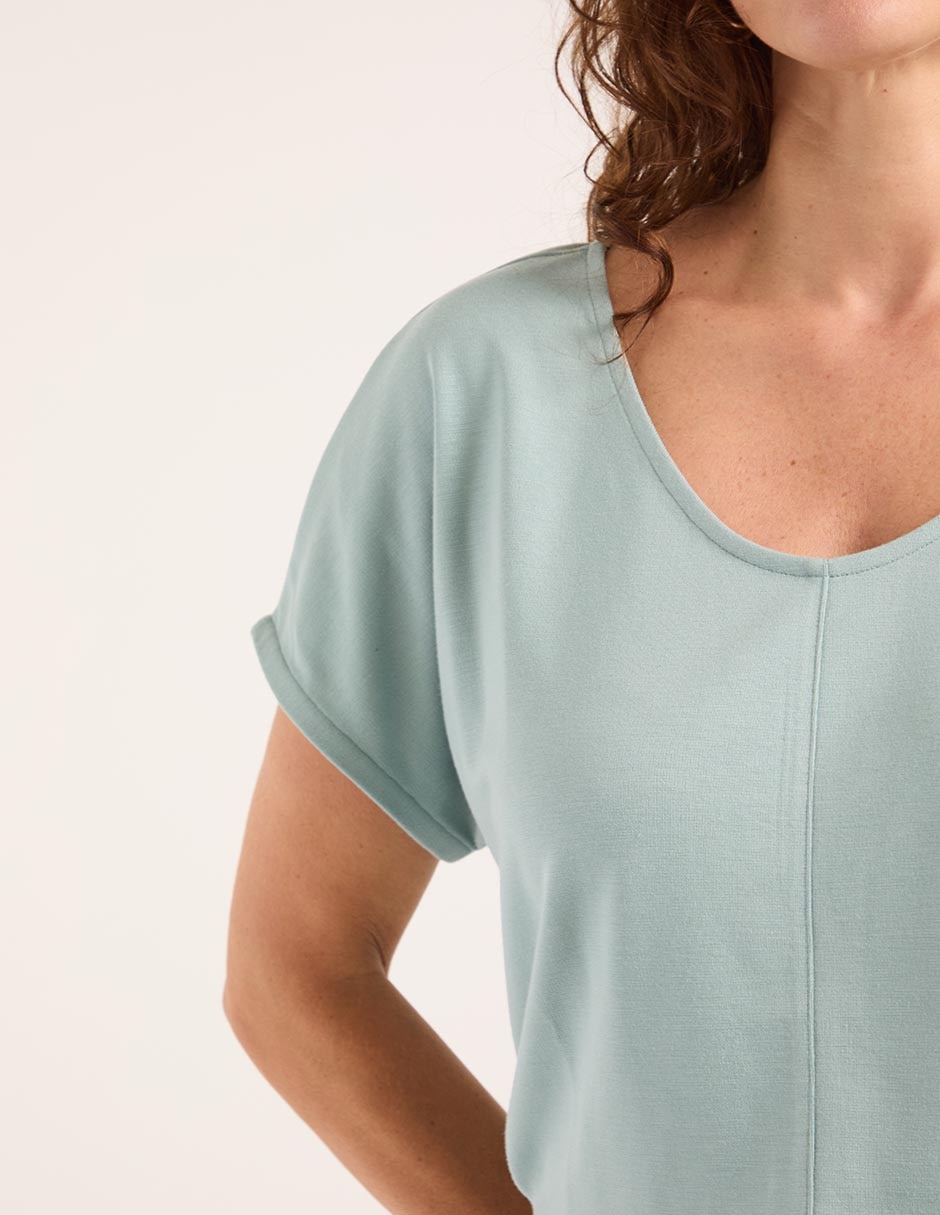 Blusa manga corta para mujer 4
