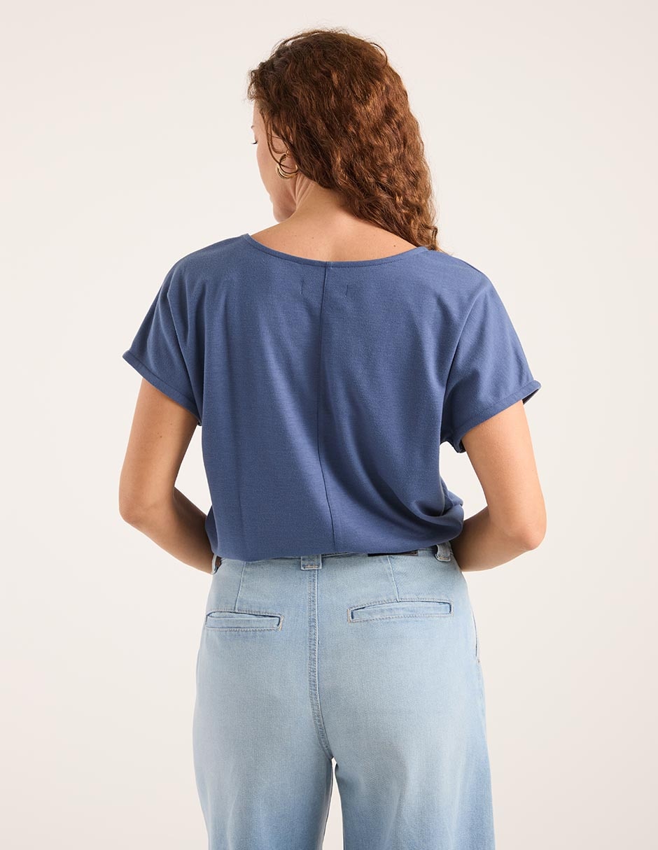 BLUSA LMTX250071-10C LA M, EEEG, DENIM