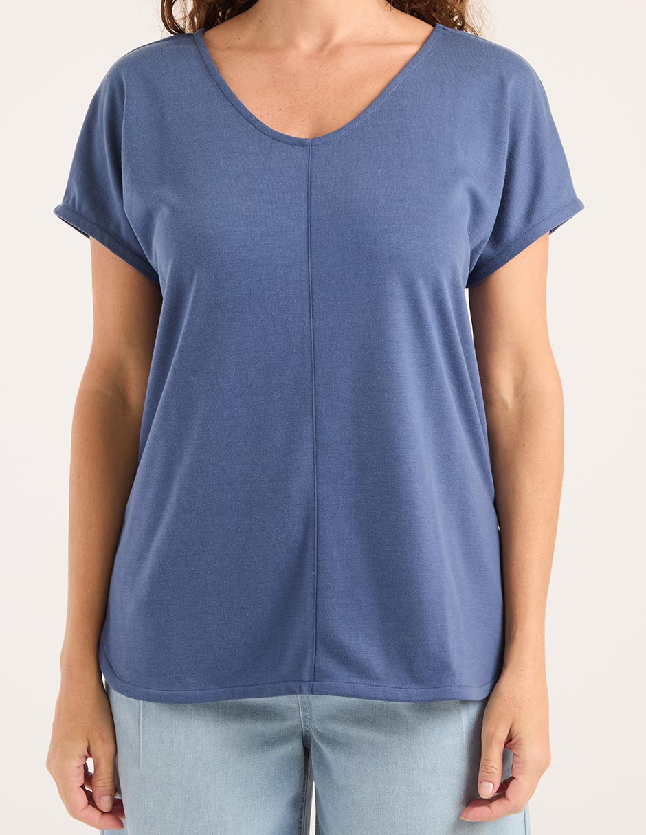 BLUSA LMTX250071-10C LA M, EEEG, DENIM