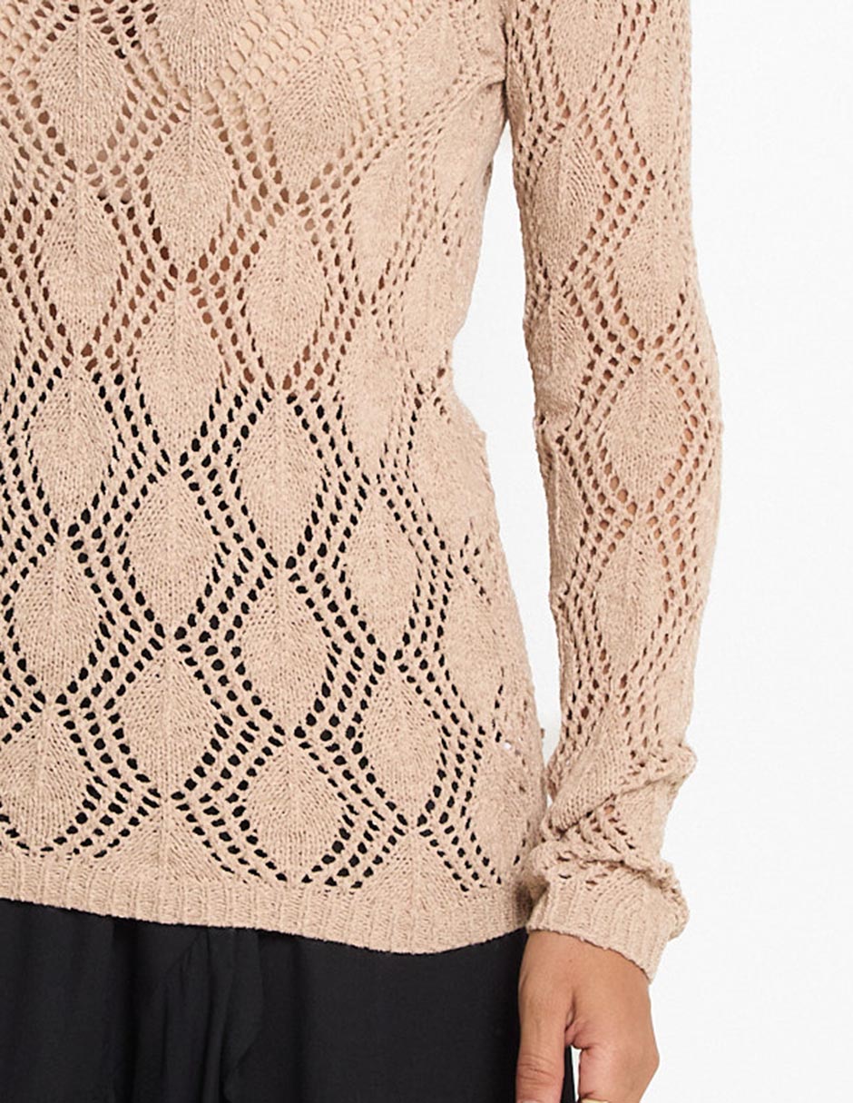 Suéter cuello redondo para mujer 5