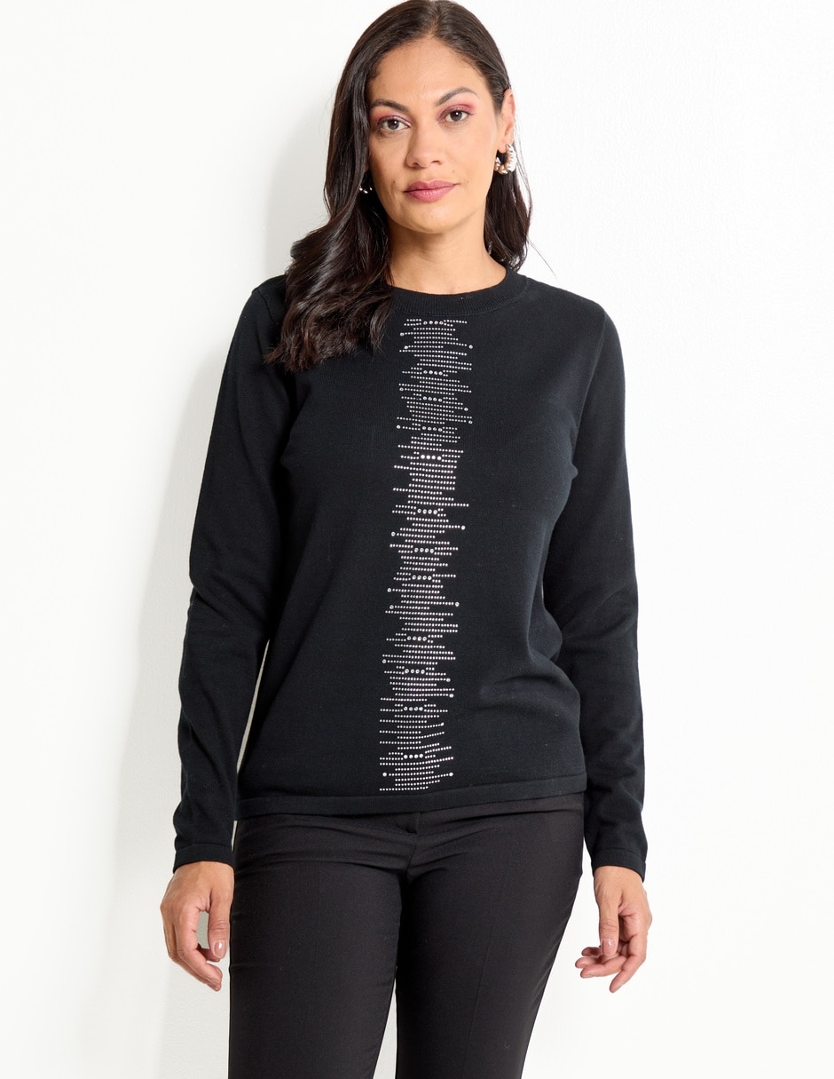 Suéter cuello redondo para mujer Suéter cuello redondo para mujer
