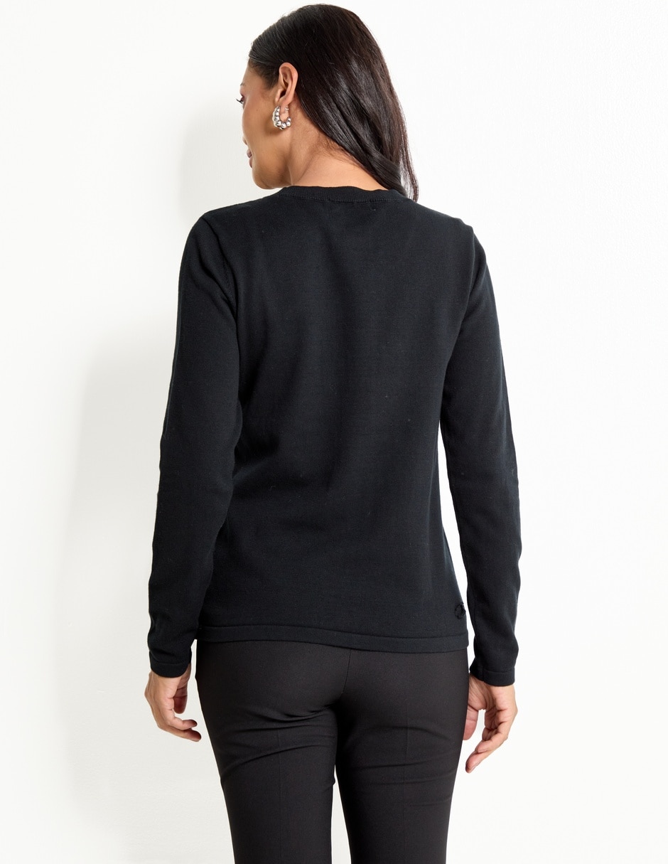 Suéter cuello redondo para mujer 2
