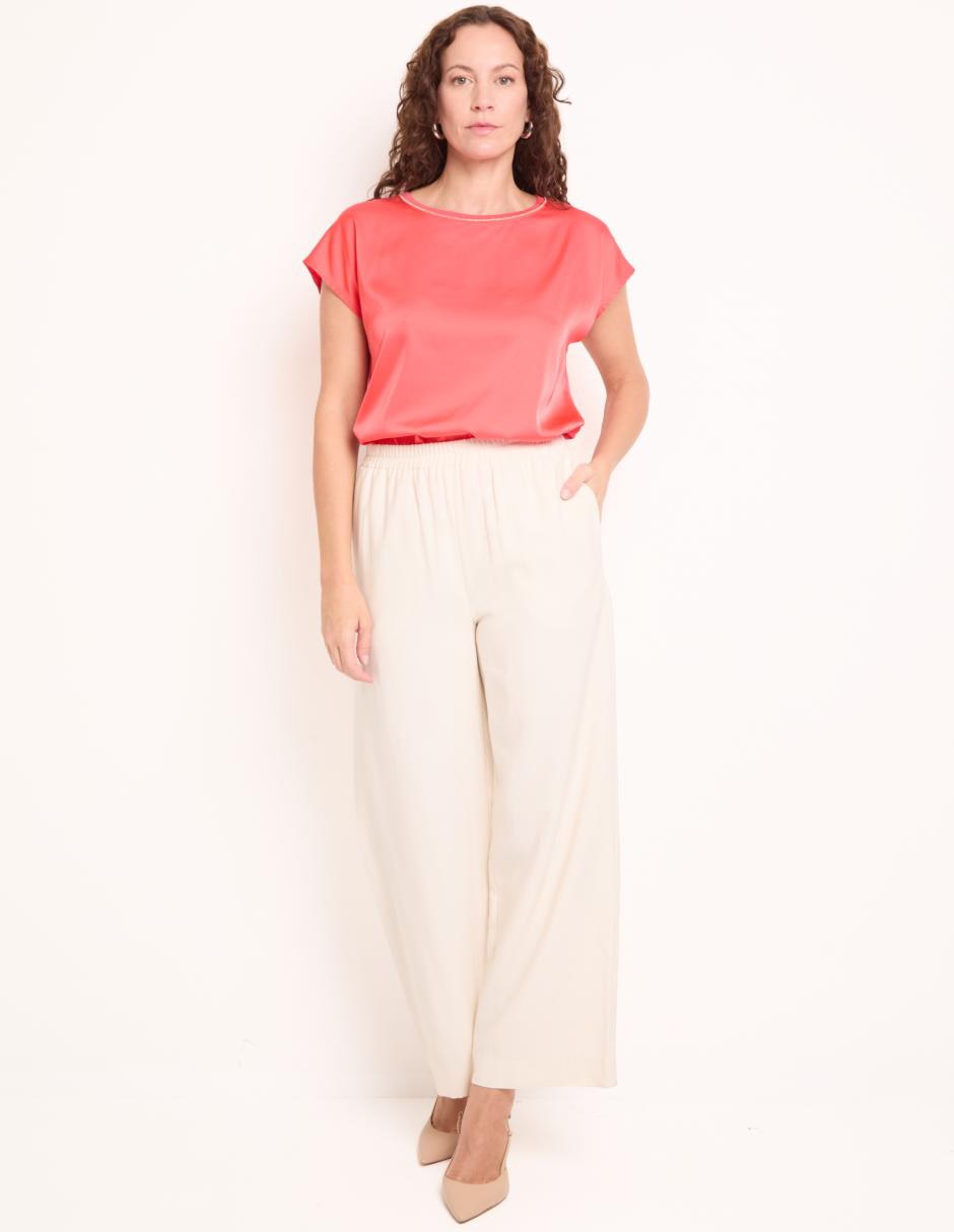 Blusa manga corta para mujer 3