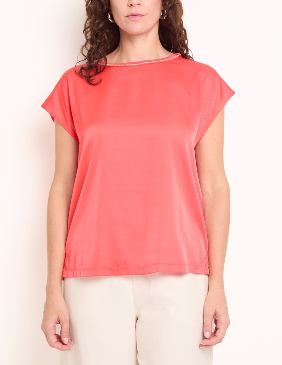 Blusa manga corta para mujer 5