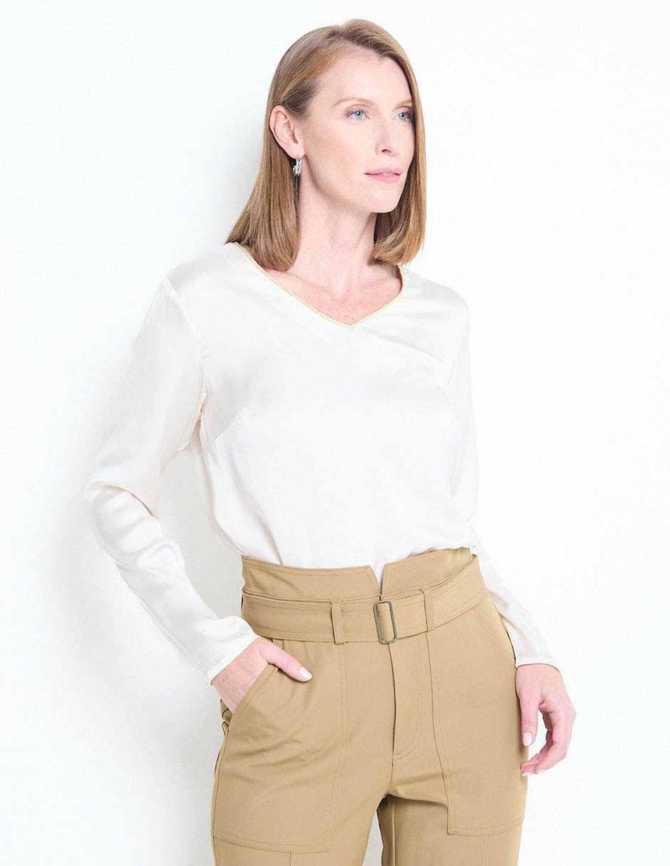 Blusa manga larga para mujer 1