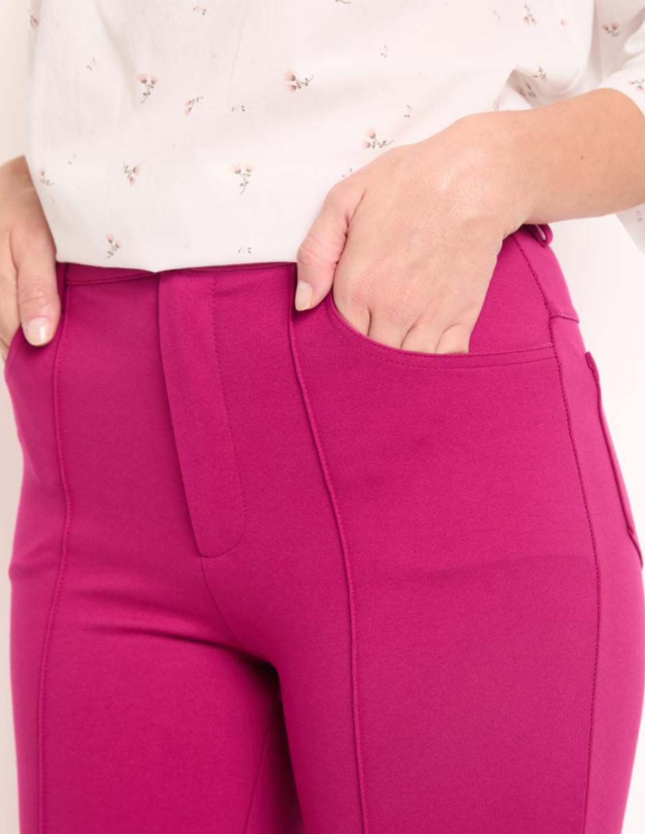 Pantalón de vestir slim para mujer 4