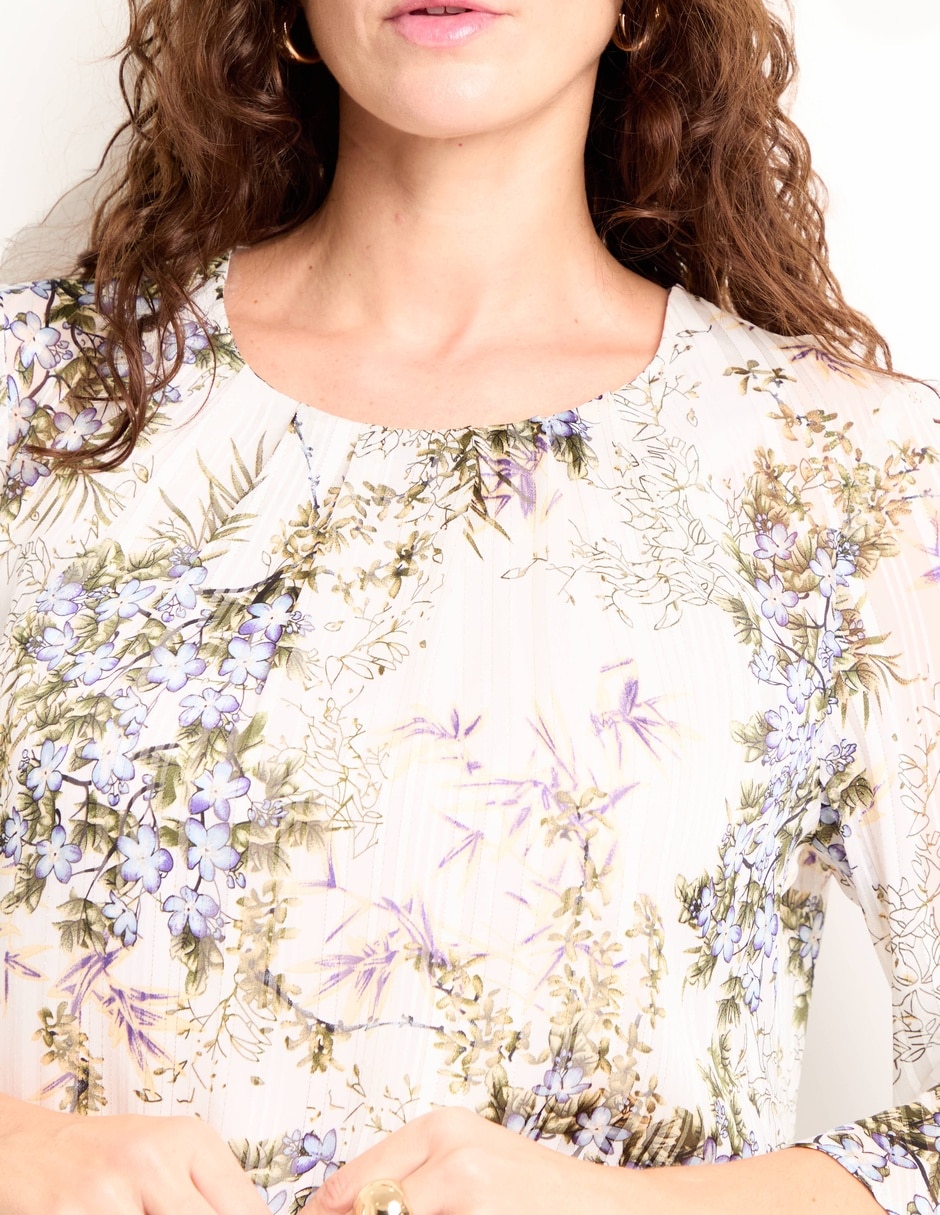 Blusa manga 3/4 para mujer 4