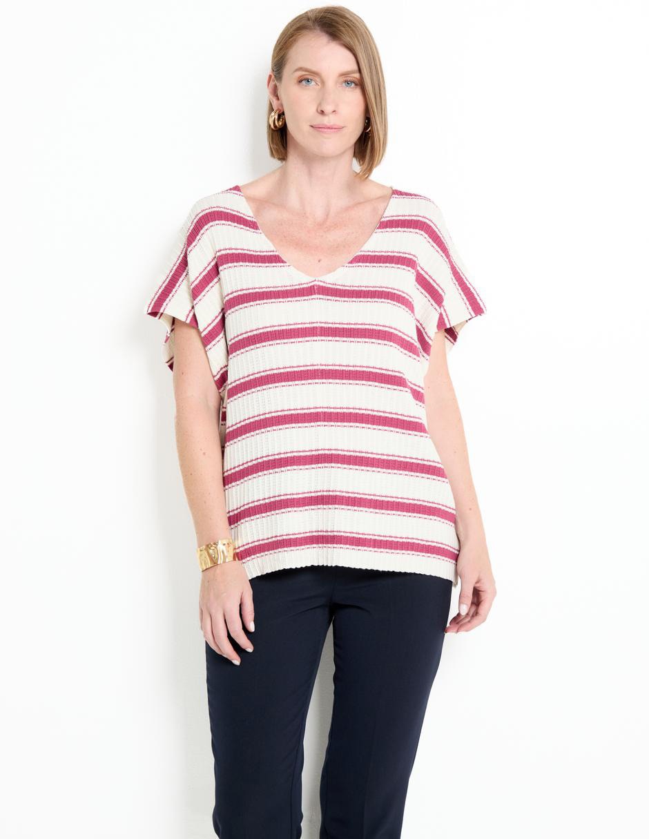 Blusa manga corta para mujer