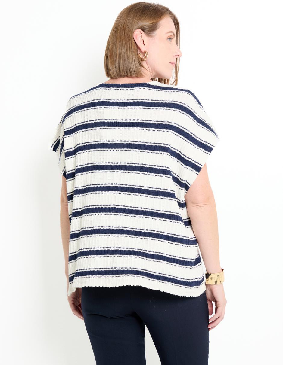 BLUSA LMM250076-09H LA, G, AZUL MARINO