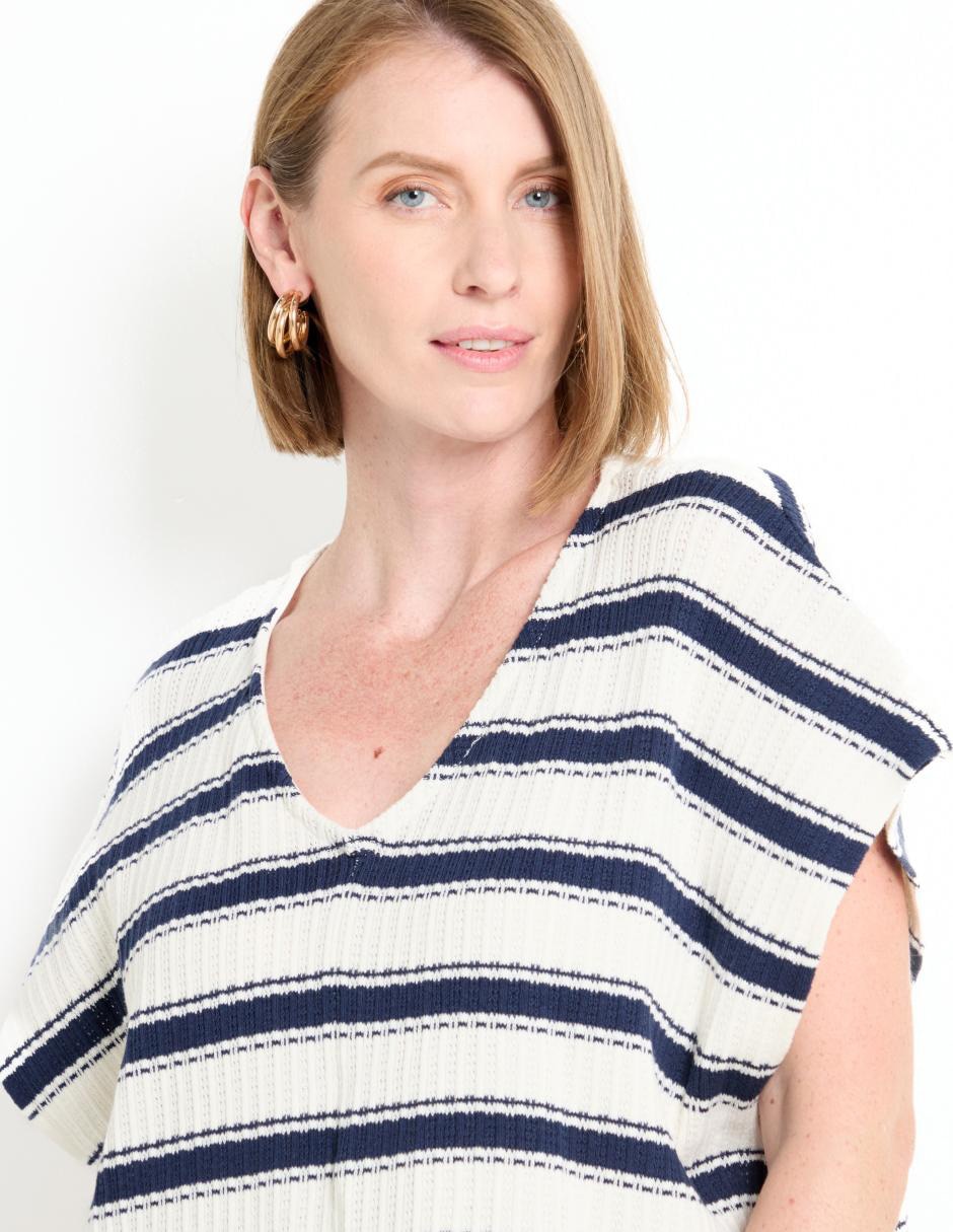 BLUSA LMM250076-09H LA, G, AZUL MARINO
