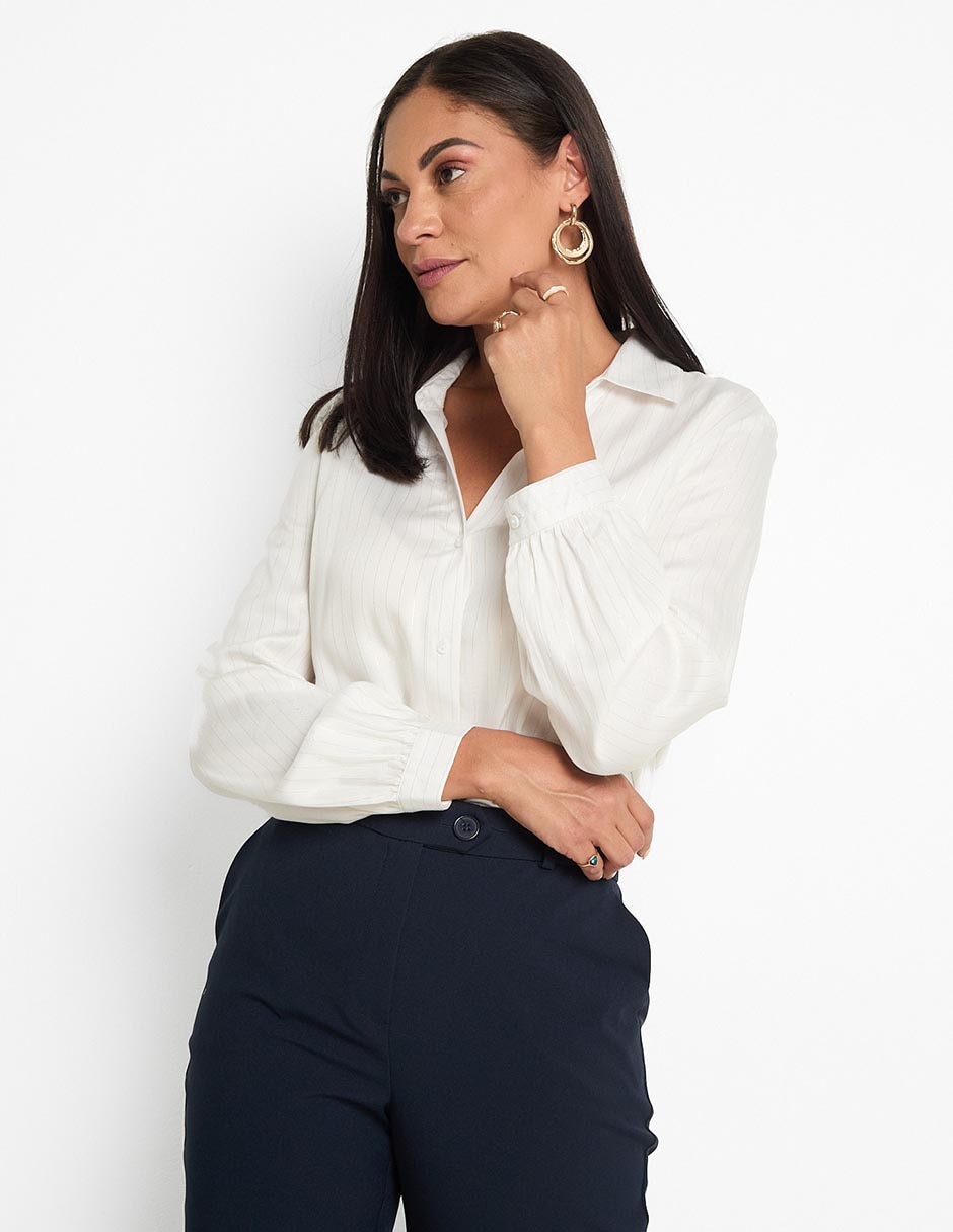 Blusa manga larga para mujer