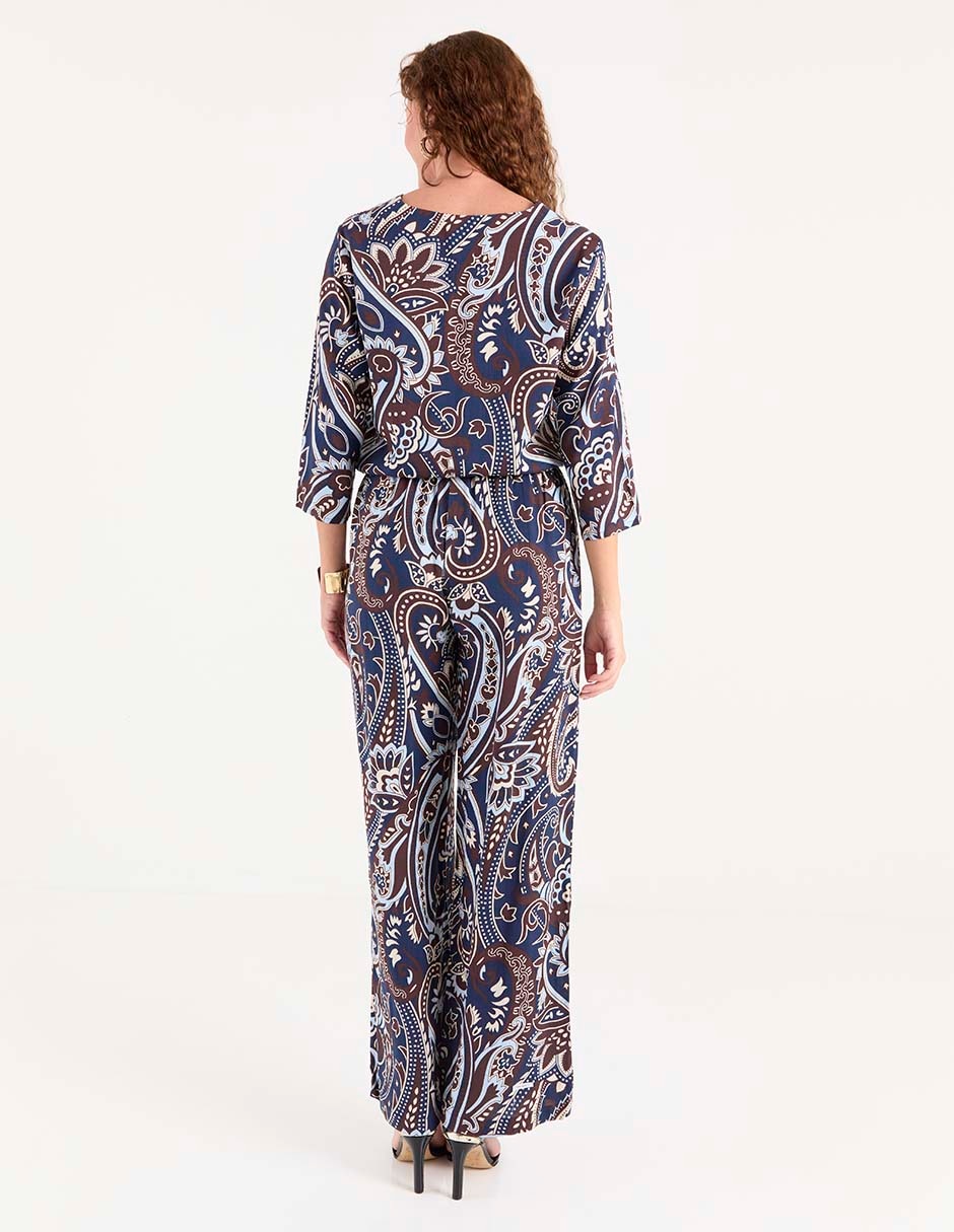 Pantalón pijamero amplio para mujer 2