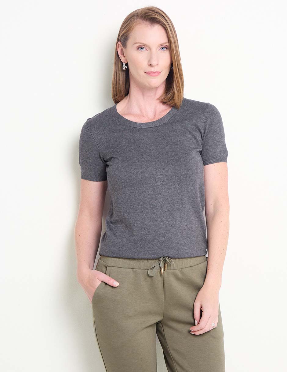 Suéter cuello redondo para mujer Suéter cuello redondo para mujer