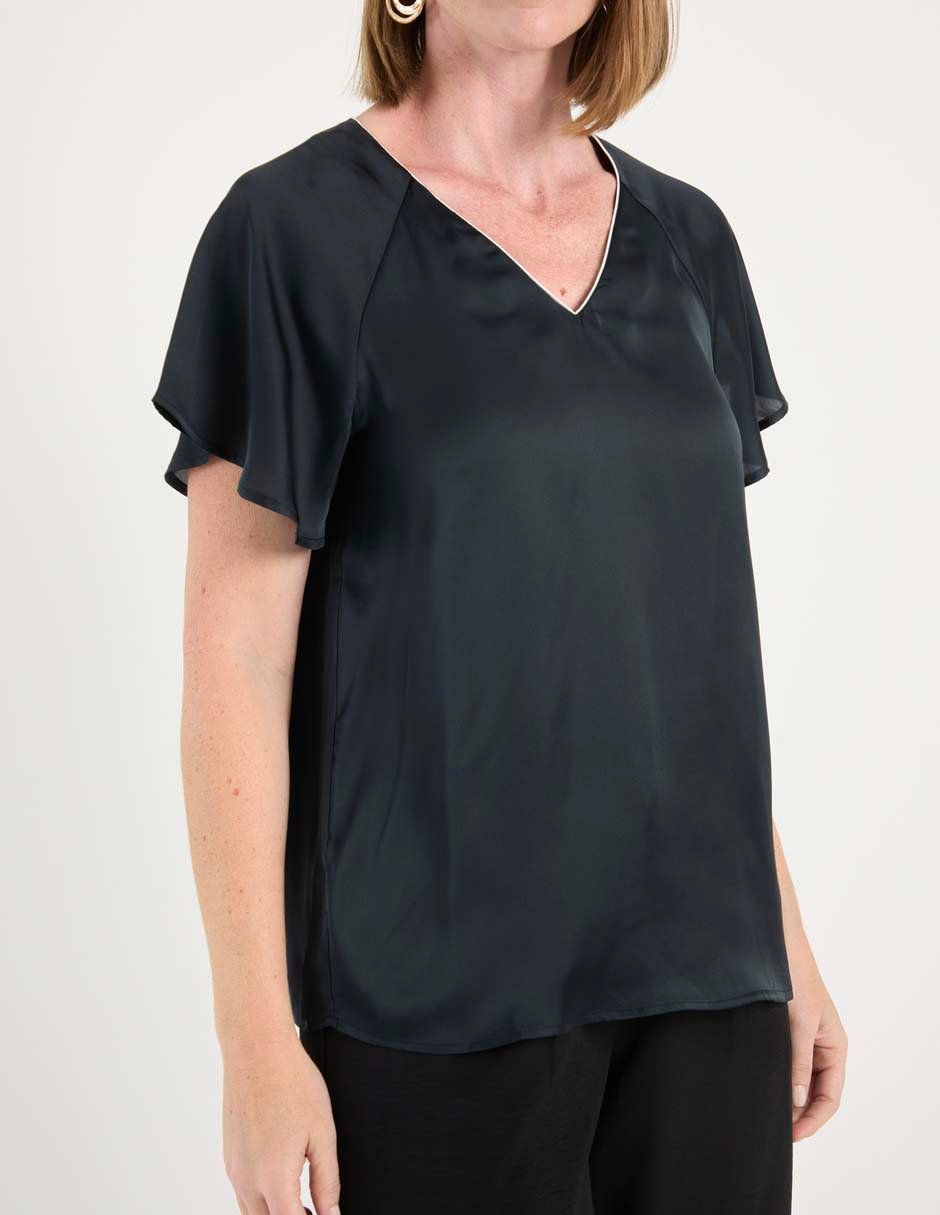 Blusa manga corta para mujer 5